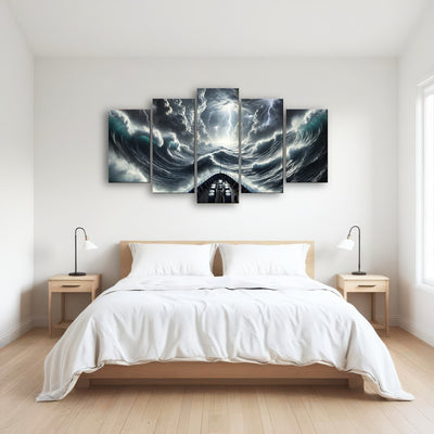 AUTO-MOCKUP ROOM | Ship Deck View of Fierce Storm