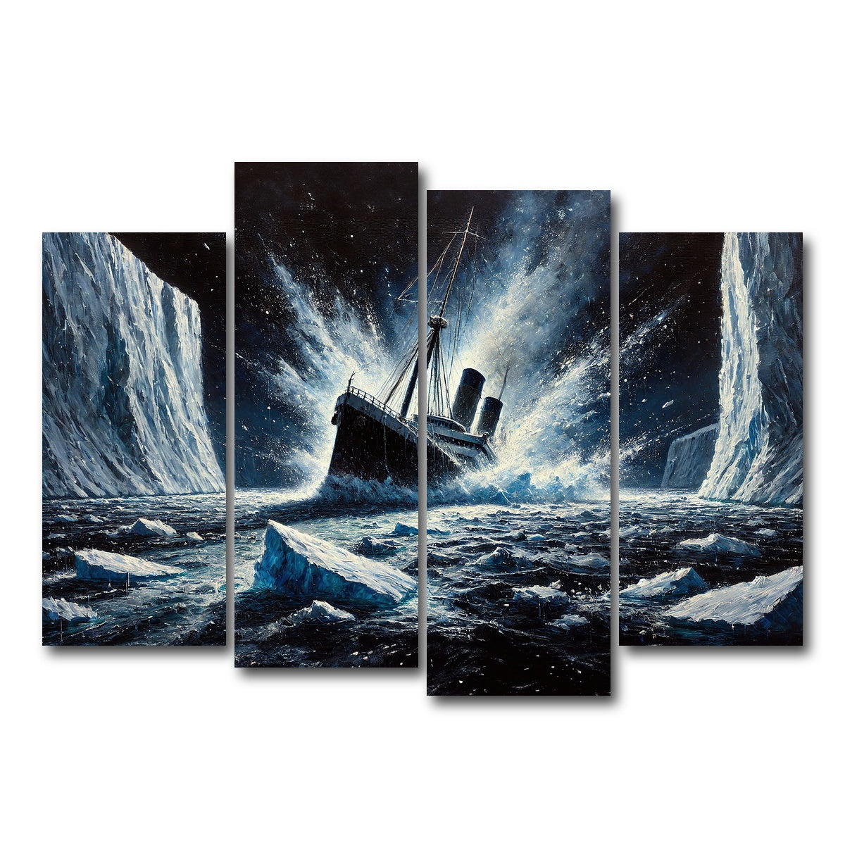 AUTO-MOCKUP WHITE | Ship Iceberg | 4 Piece | Gallery Wrap Canvas | group=4_normal