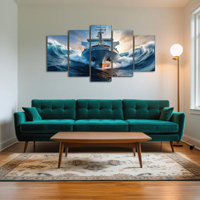 AUTO-MOCKUP ROOM | Ship in High Waves