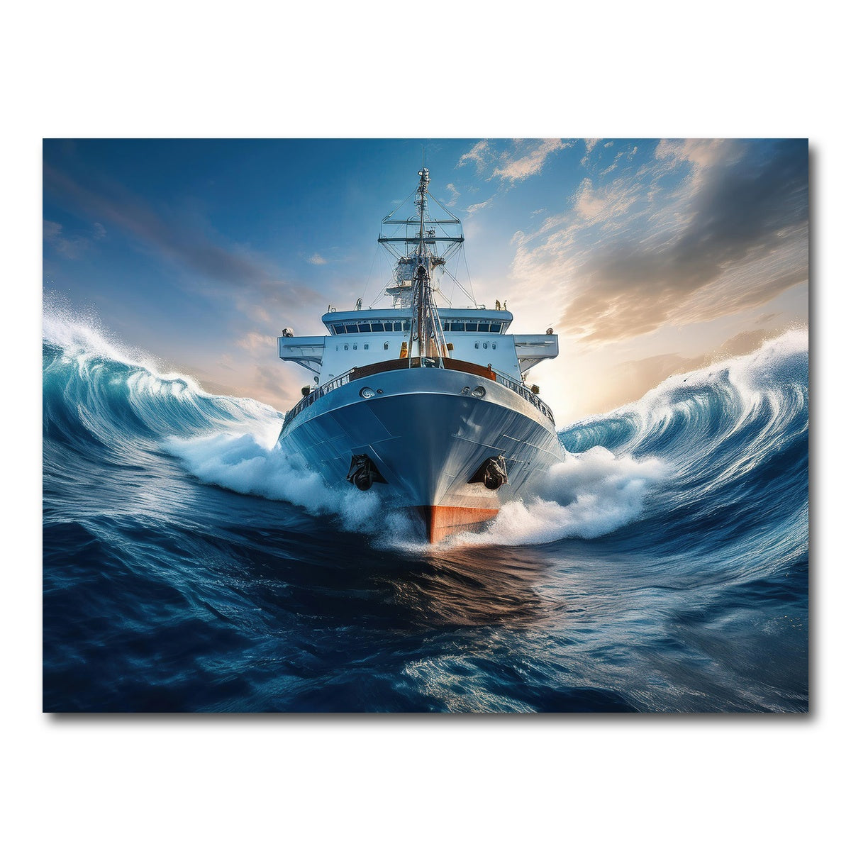 AUTO-MOCKUP WHITE | Ship in High Waves | 1 Piece | Gallery Wrap Canvas | group=4x3
