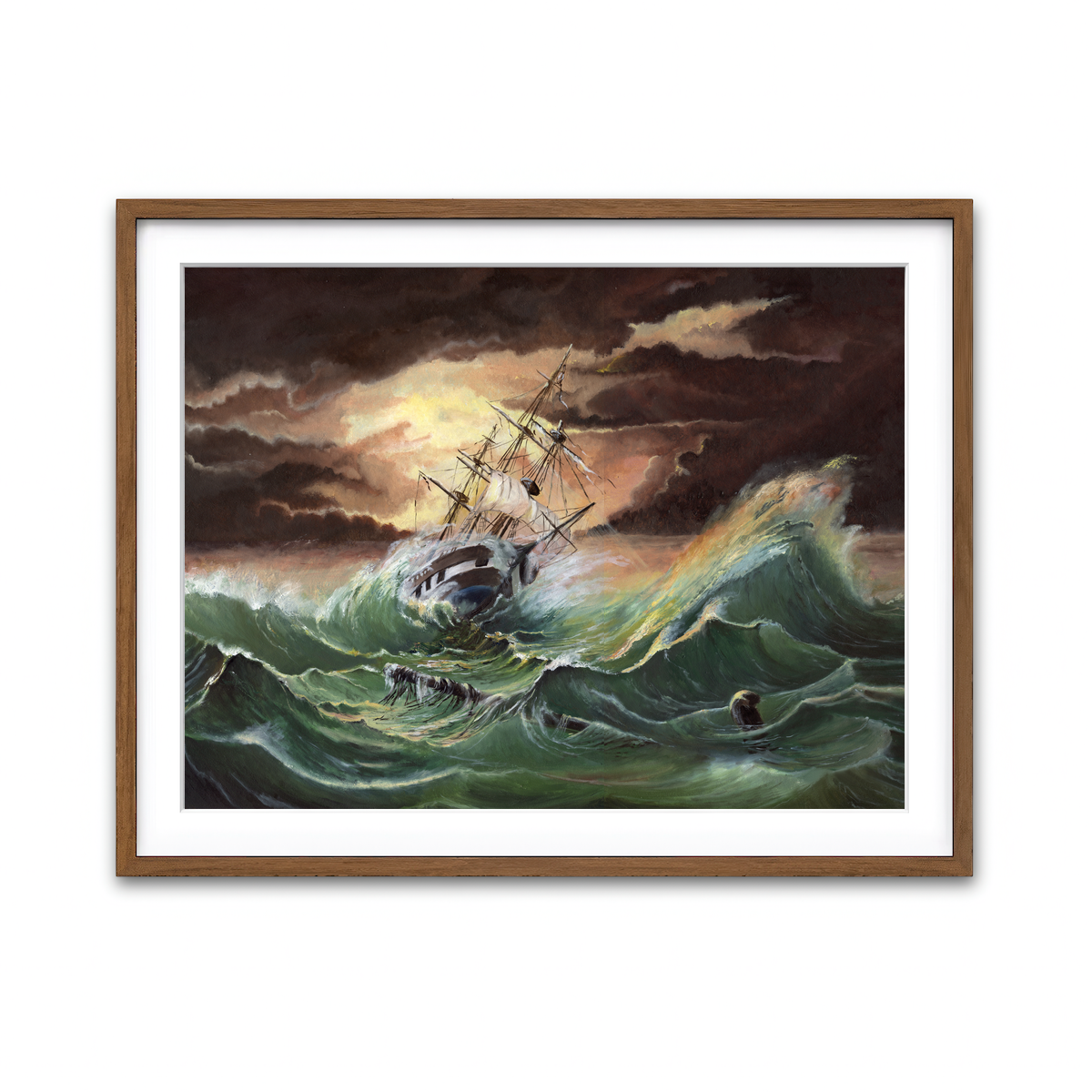 Framed Print 4x3 Walnut