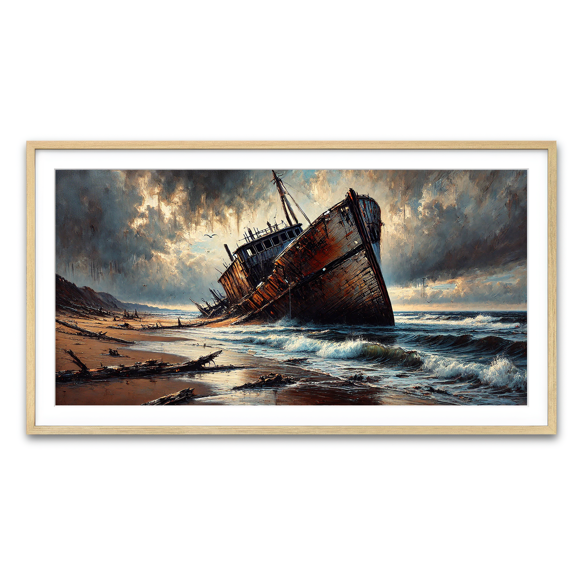 Framed Print 2x1 Natural