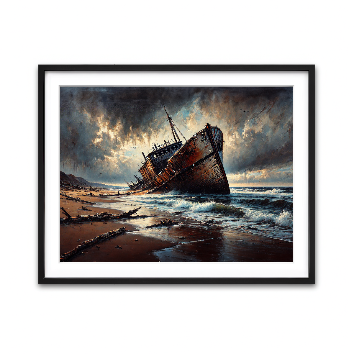 Framed Print 4x3 Black