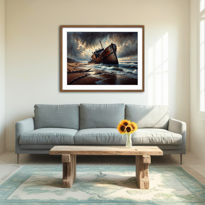 AUTO-MOCKUP ROOM | Shipwreck Wall Art
