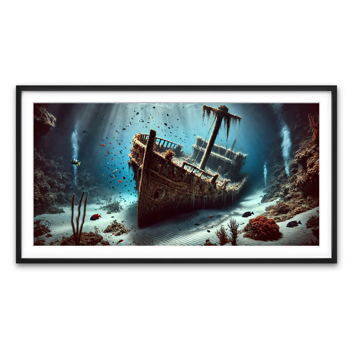 Framed Print 2x1 Black