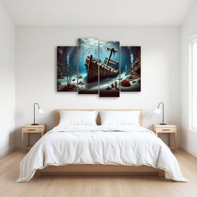 AUTO-MOCKUP ROOM | Shipwreck on Ocean Floor