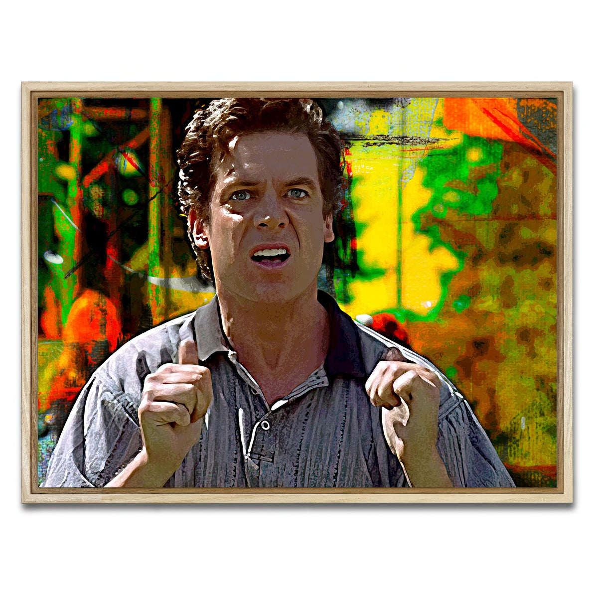 AUTO-MOCKUP WHITE | Shooter McGavin | 1 Piece | Natural Framed Canvas | group=4x3