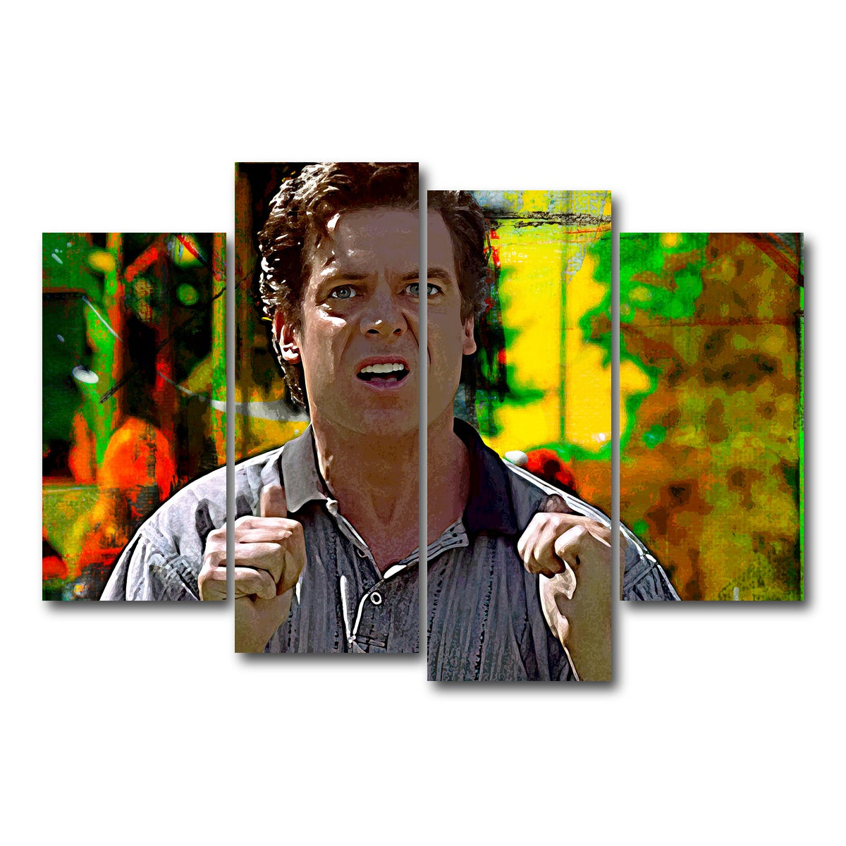 AUTO-MOCKUP WHITE | Shooter McGavin | 4 Piece | Gallery Wrap Canvas | group=4_short