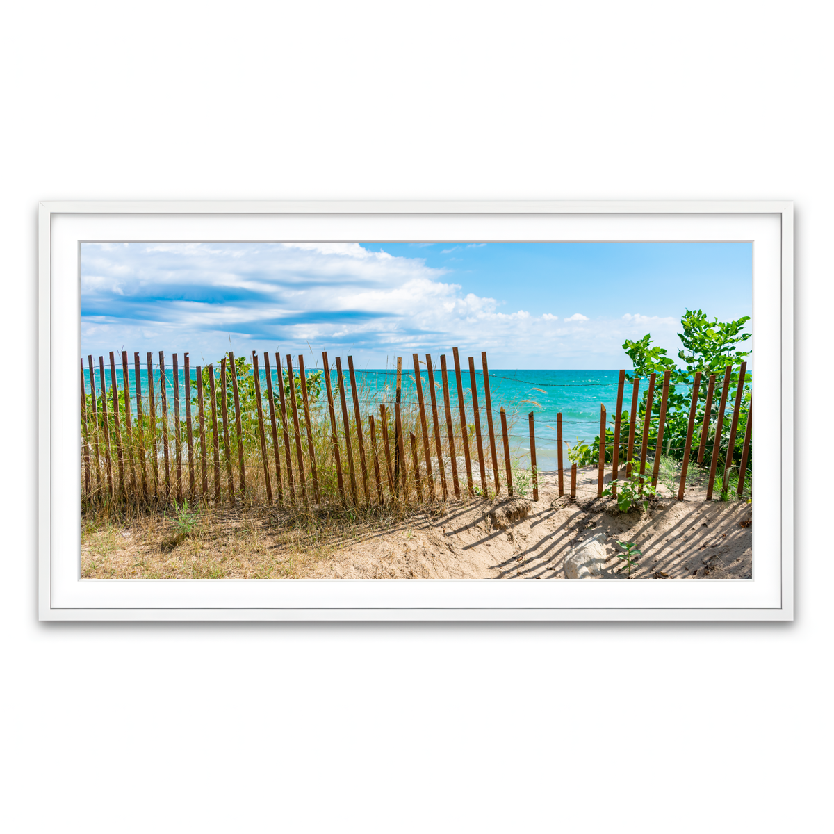 Framed Print 2x1 White