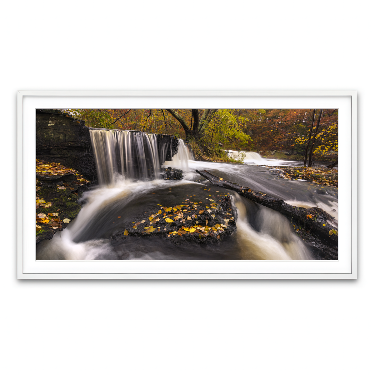 Framed Print 2x1 White