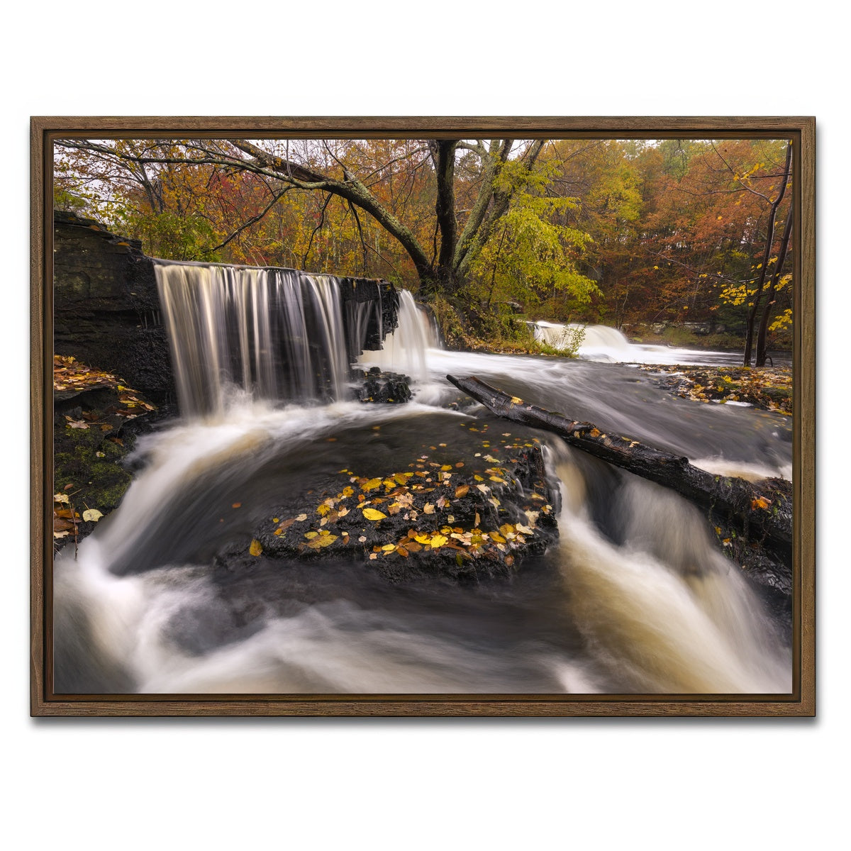 AUTO-MOCKUP WHITE | Side Stepping | 1 Piece | Walnut Framed Canvas | group=4x3