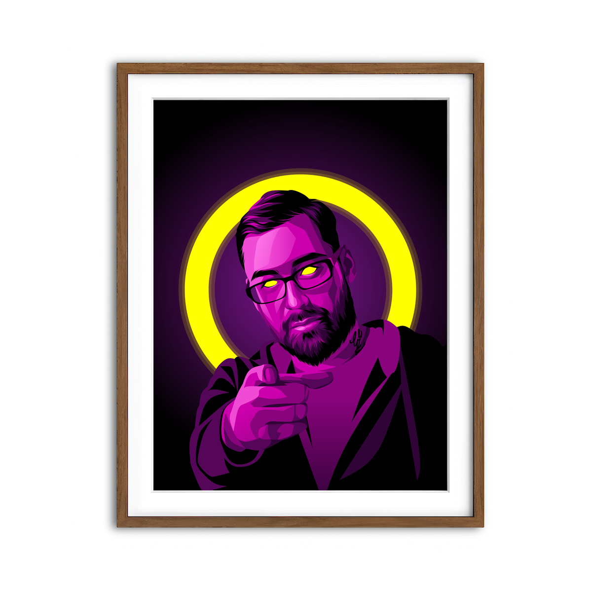 Framed Print 3x4 Walnut