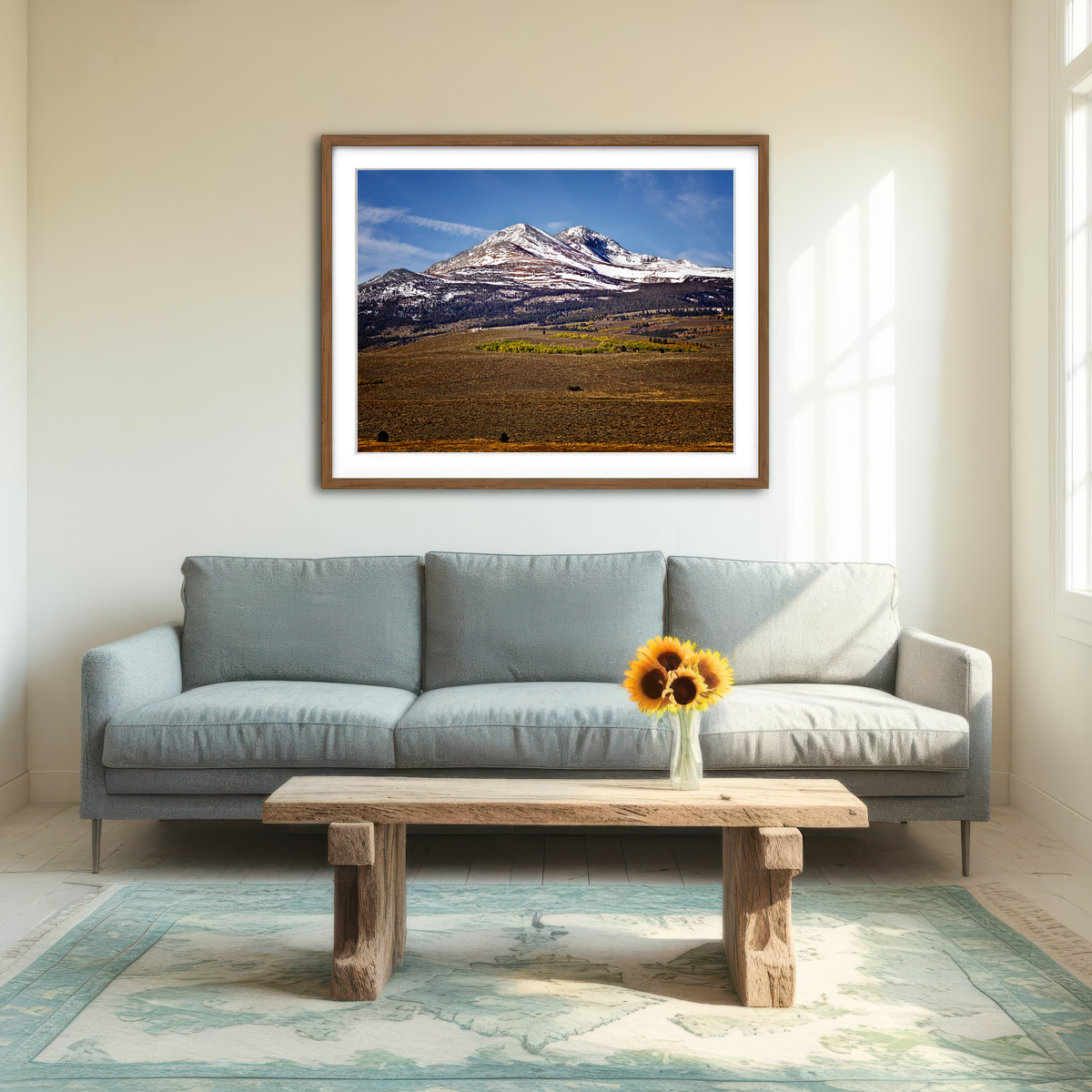 AUTO-MOCKUP ROOM | Sierra Nevada Mountains Wall Art