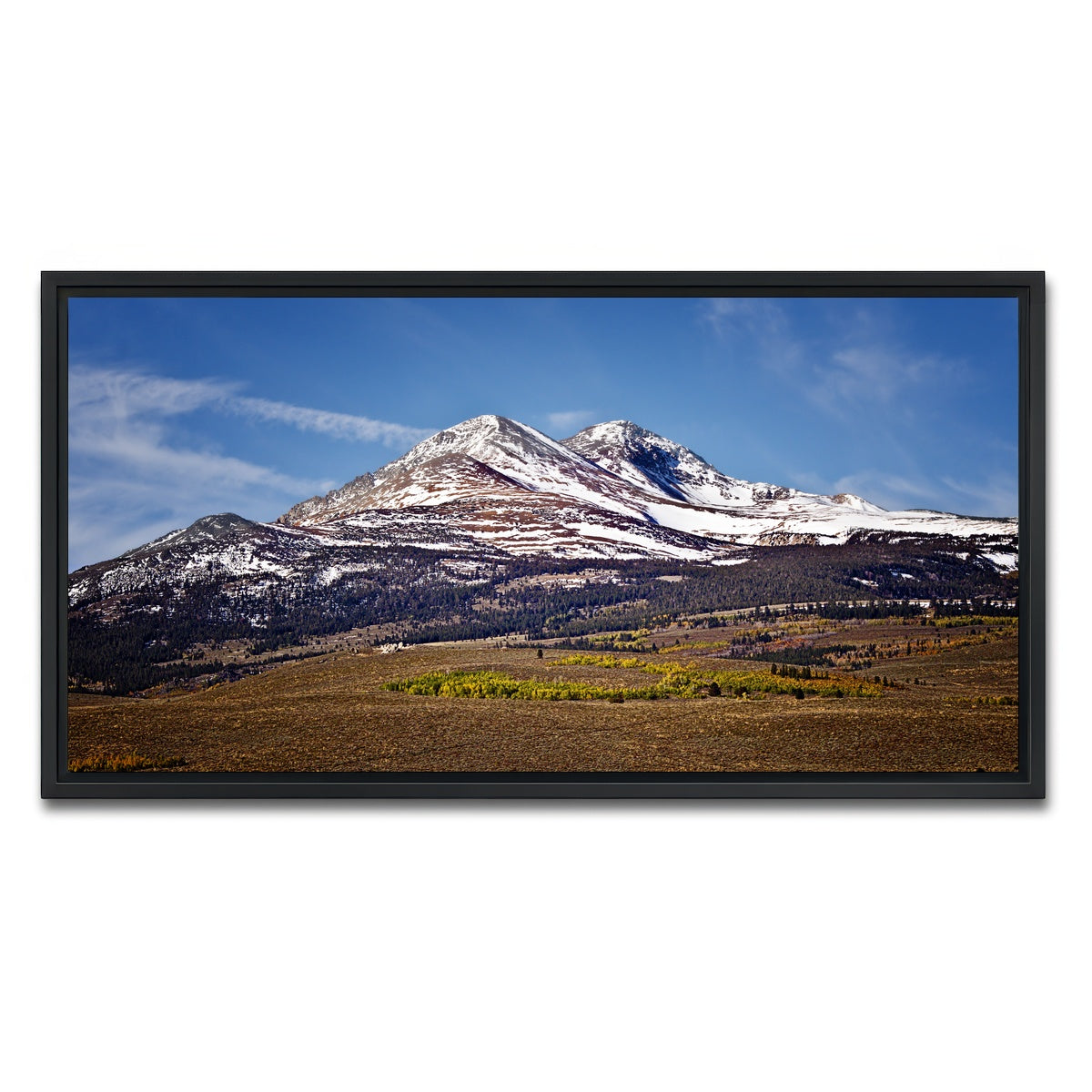 AUTO-MOCKUP WHITE | Sierra Nevada Mountains | 1 Piece | Black Framed Canvas | group=2x1