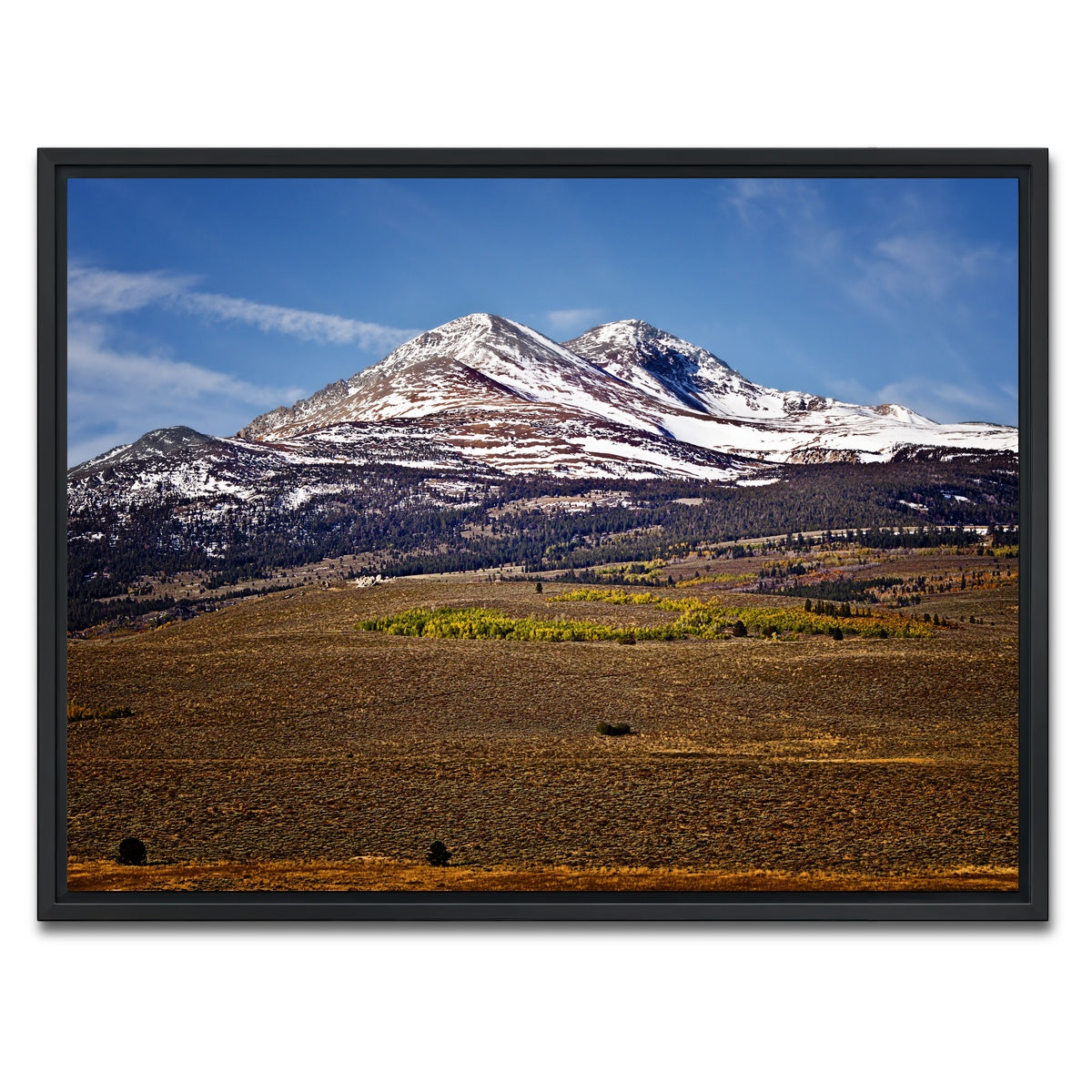 AUTO-MOCKUP WHITE | Sierra Nevada Mountains | 1 Piece | Black Framed Canvas | group=4x3