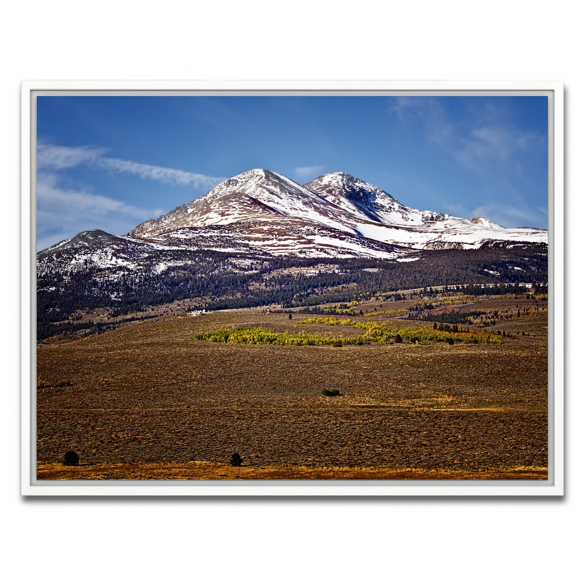 AUTO-MOCKUP WHITE | Sierra Nevada Mountains | 1 Piece | White Framed Canvas | group=4x3