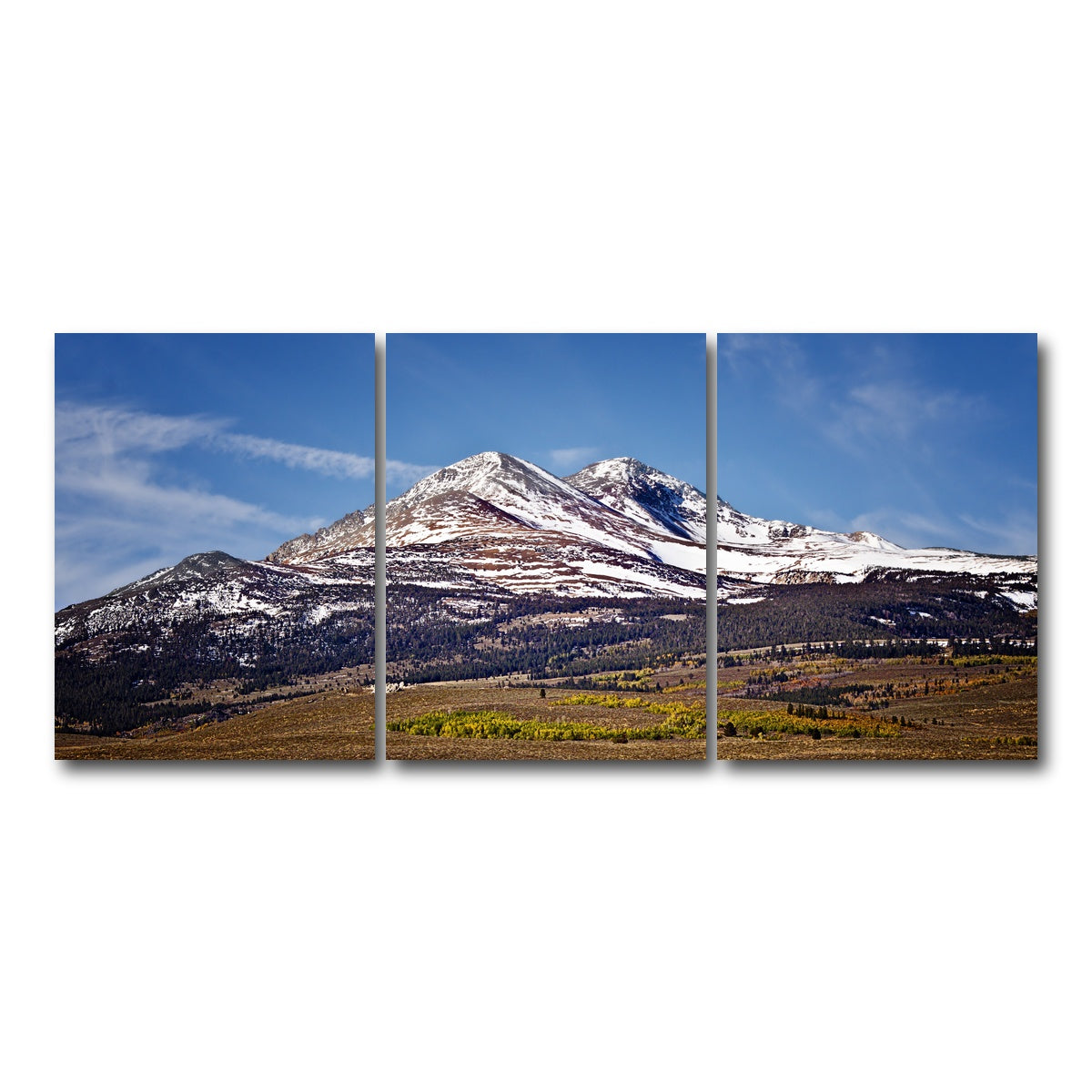 AUTO-MOCKUP WHITE | Sierra Nevada Mountains | 3 Piece | Gallery Wrap Canvas | group=18x24