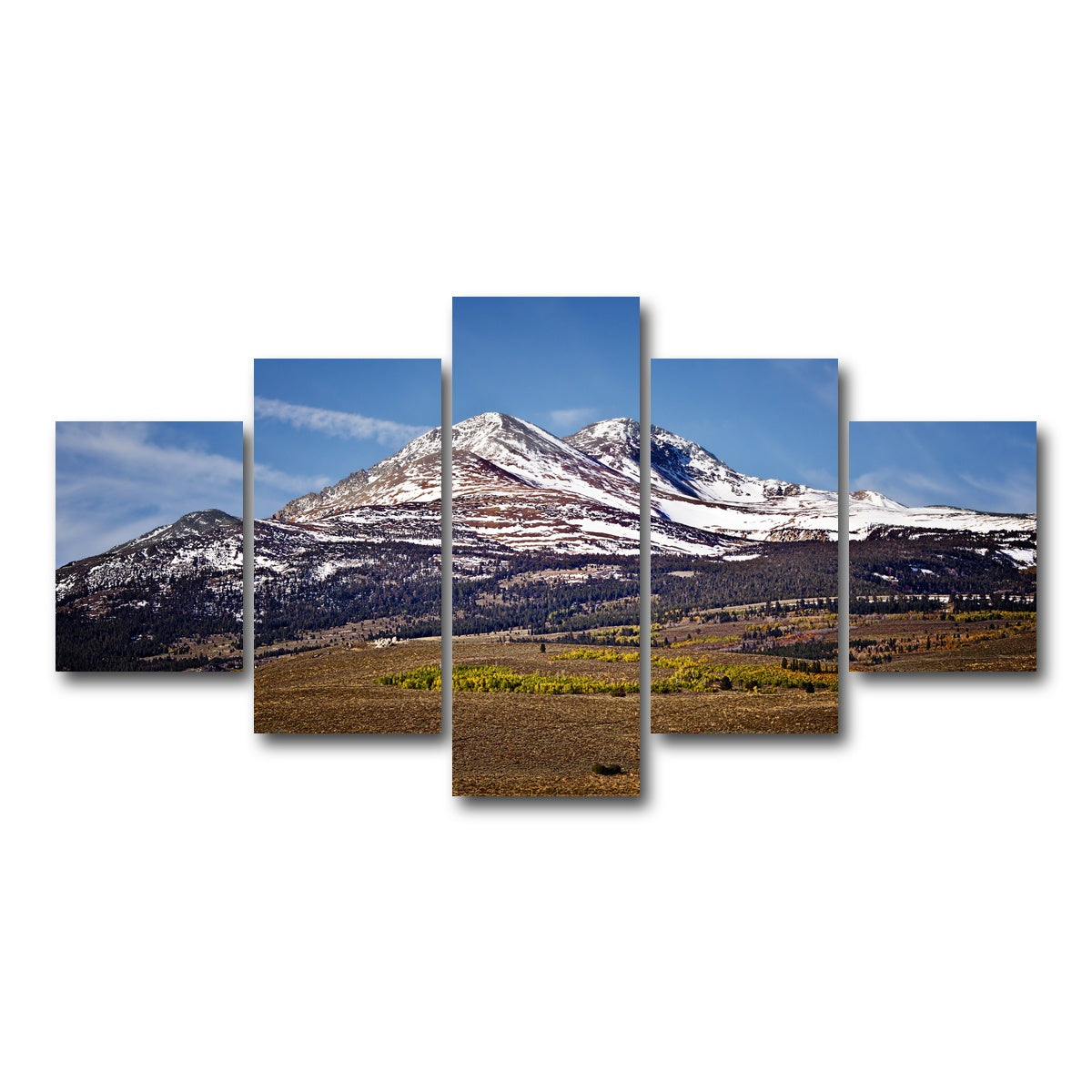 AUTO-MOCKUP WHITE | Sierra Nevada Mountains | 5 Piece | Gallery Wrap Canvas | group=5_short