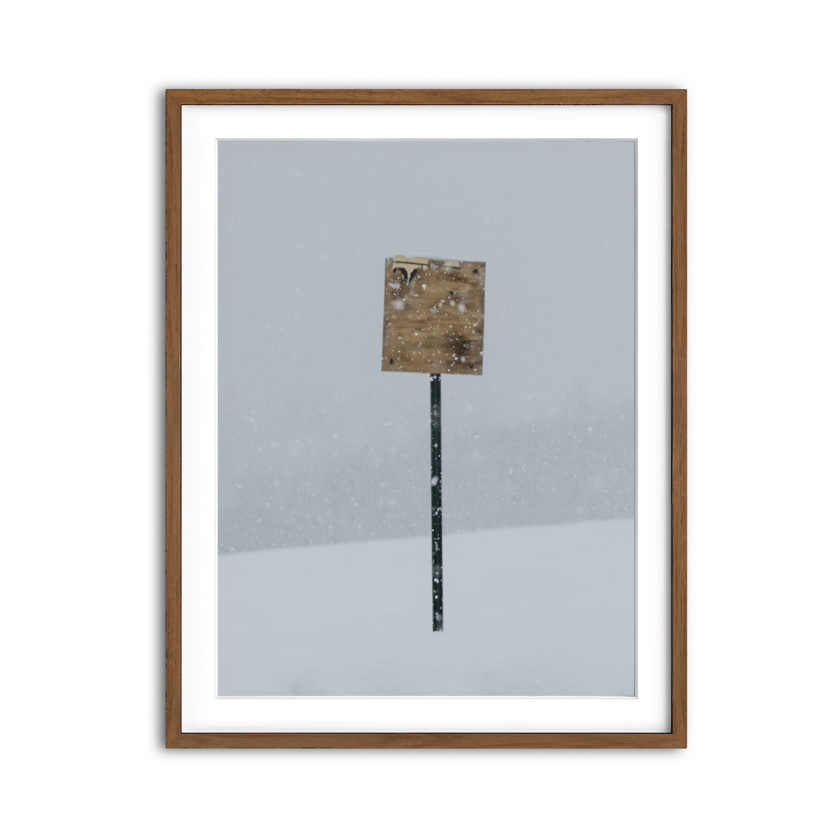 Framed Print 3x4 Walnut