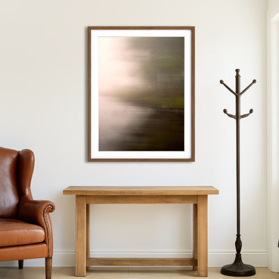 AUTO-MOCKUP ROOM | Silhouette in the Fog Wall Art