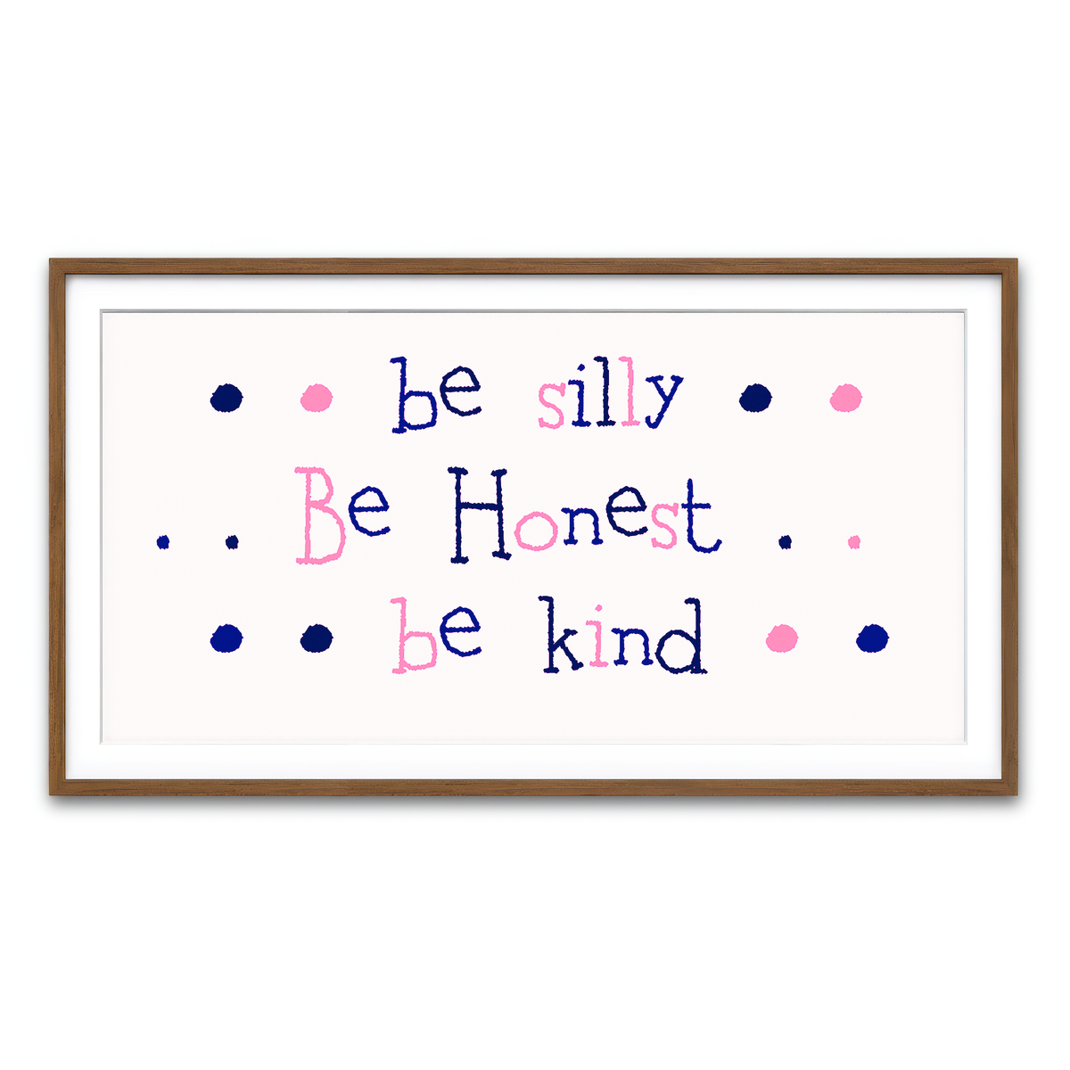 Framed Print 2x1 Walnut