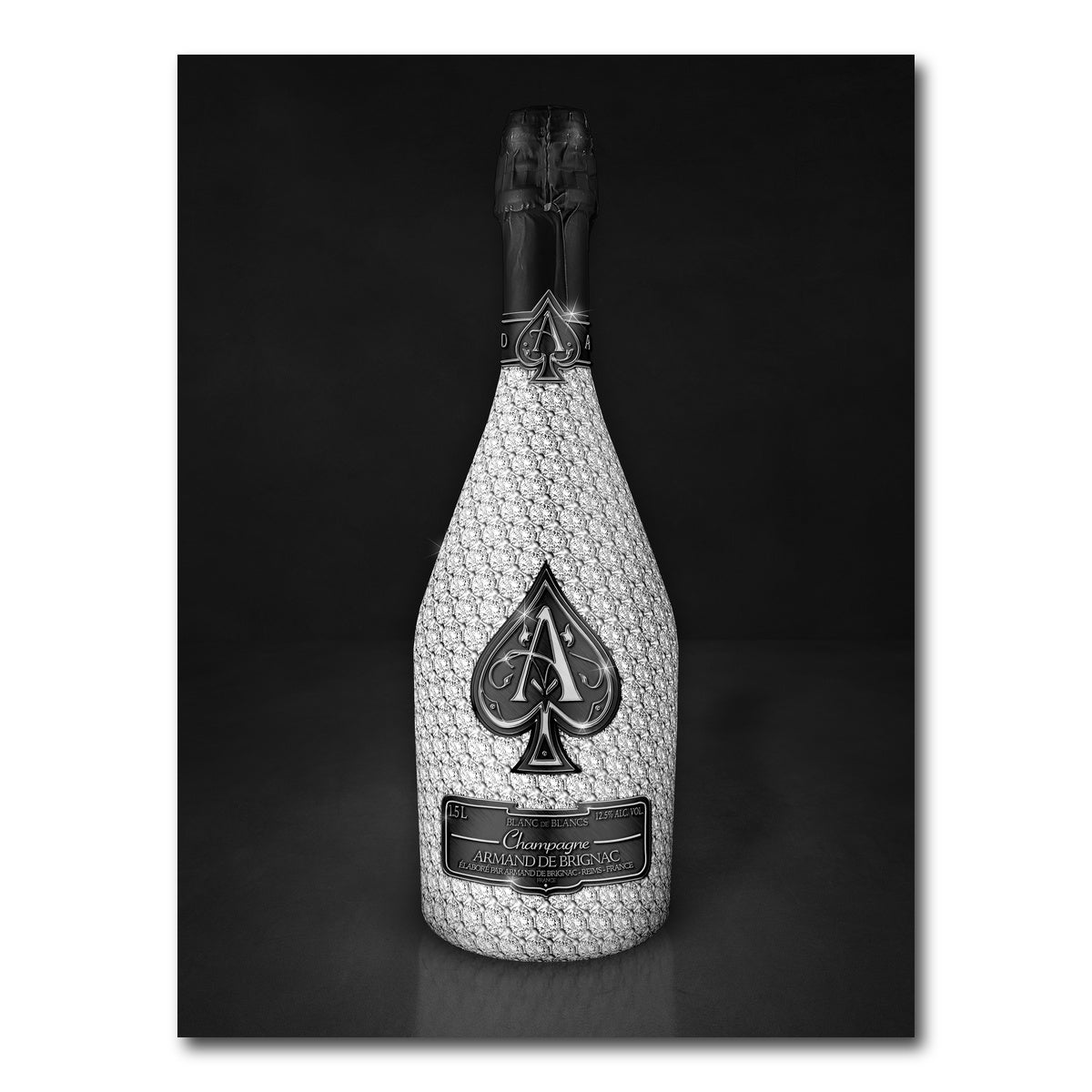 AUTO-MOCKUP WHITE | Silver Ace bottle | 1 Piece | Gallery Wrap Canvas | group=3x4