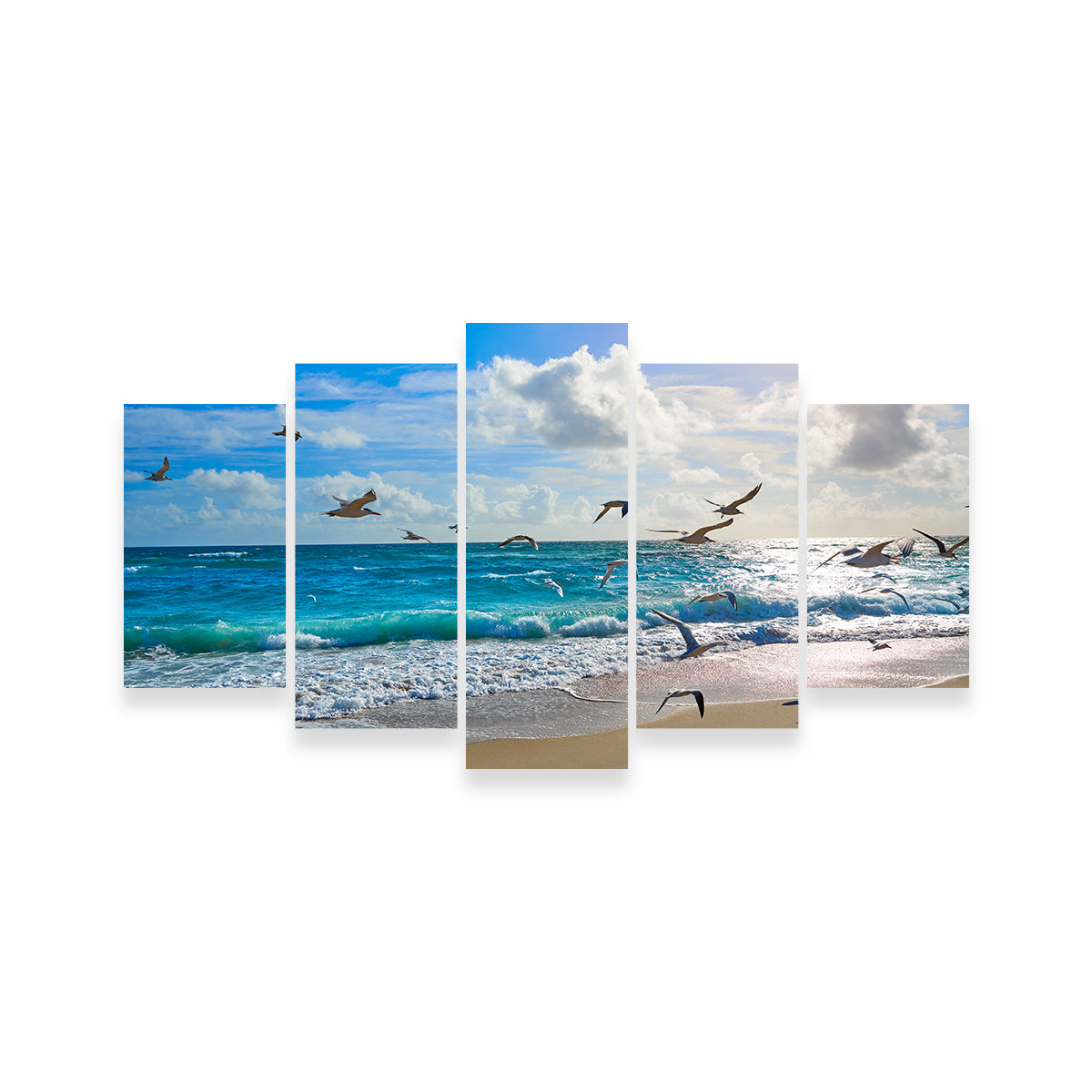 Singer Island Beach Seagulls Wall Art