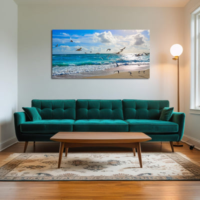 AUTO-MOCKUP ROOM | Singer Island beach seagulls
