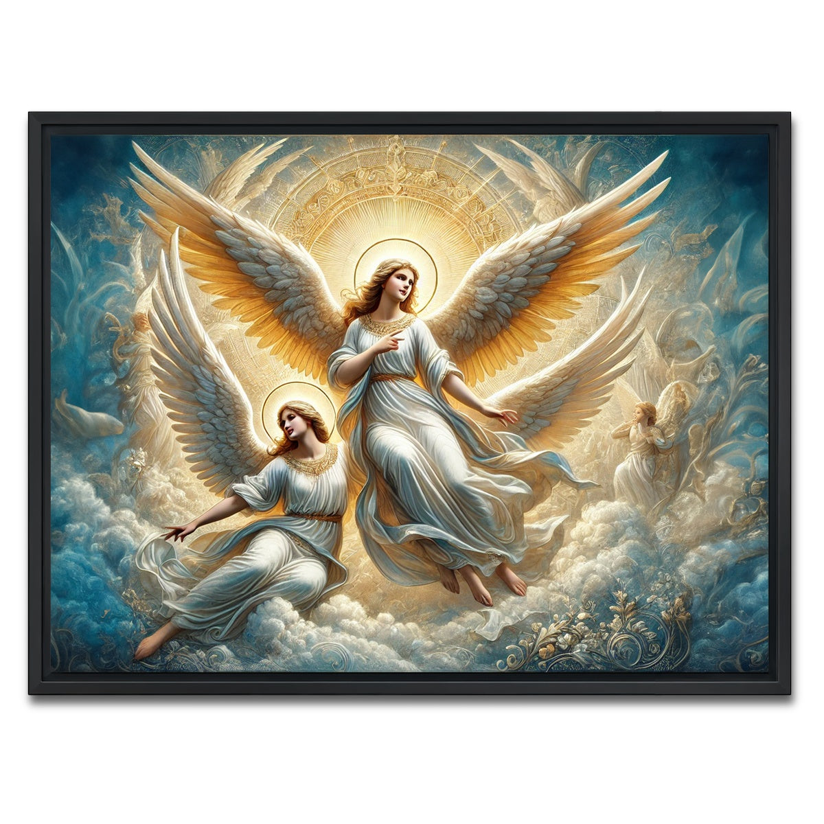 AUTO-MOCKUP WHITE | Singing Angels | 1 Piece | Black Framed Canvas | group=4x3