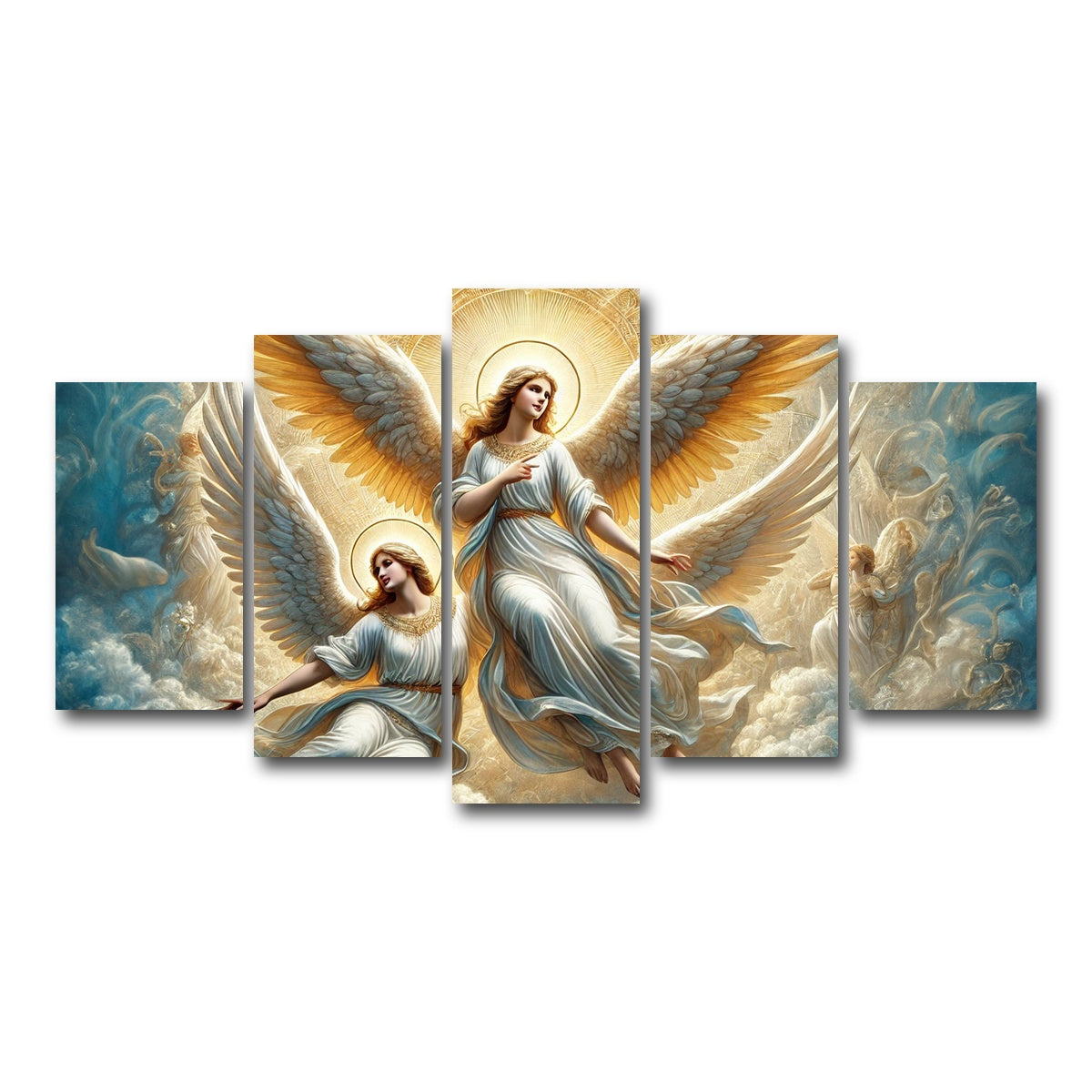 AUTO-MOCKUP WHITE | Singing Angels | 5 Piece | Gallery Wrap Canvas | group=5_normal
