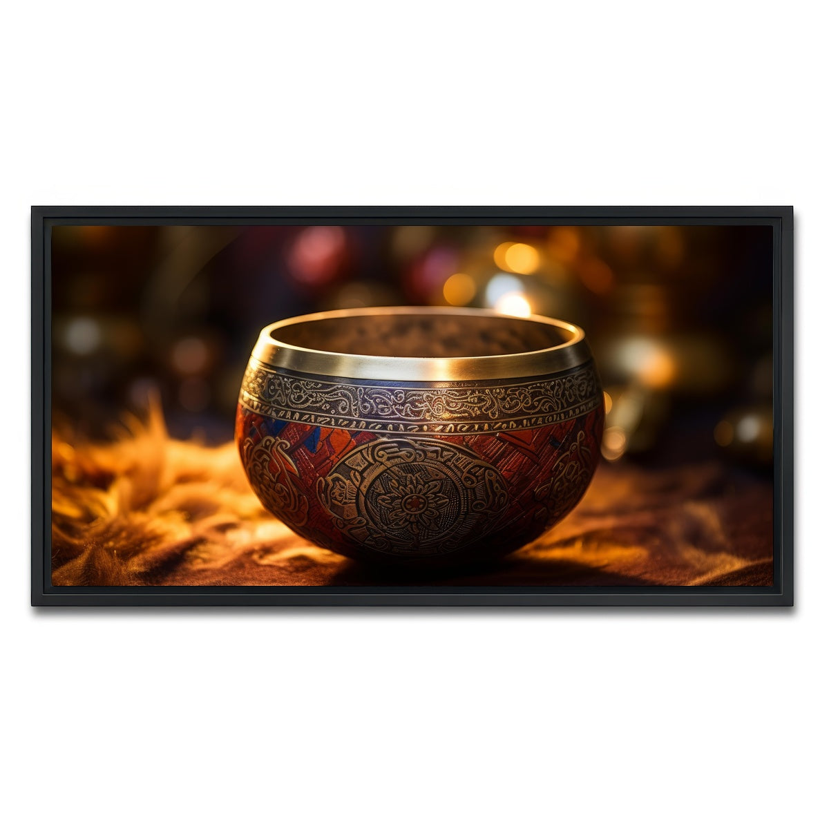 AUTO-MOCKUP WHITE | Singing bowl | 1 Piece | Black Framed Canvas | group=2x1