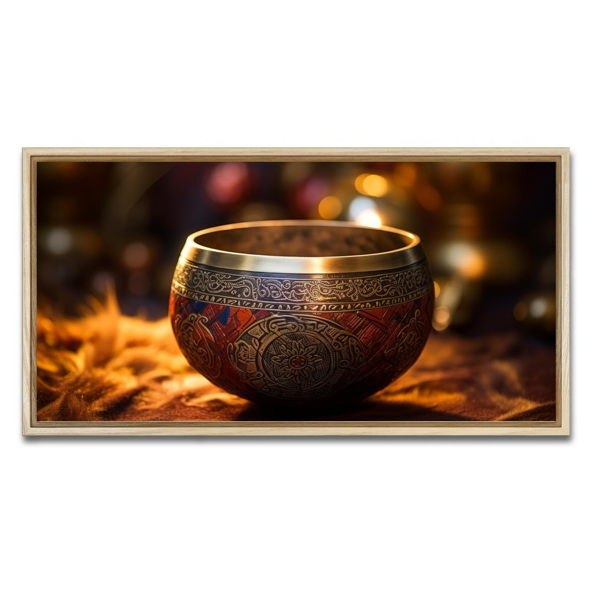 AUTO-MOCKUP WHITE | Singing bowl | 1 Piece | Natural Framed Canvas | group=2x1