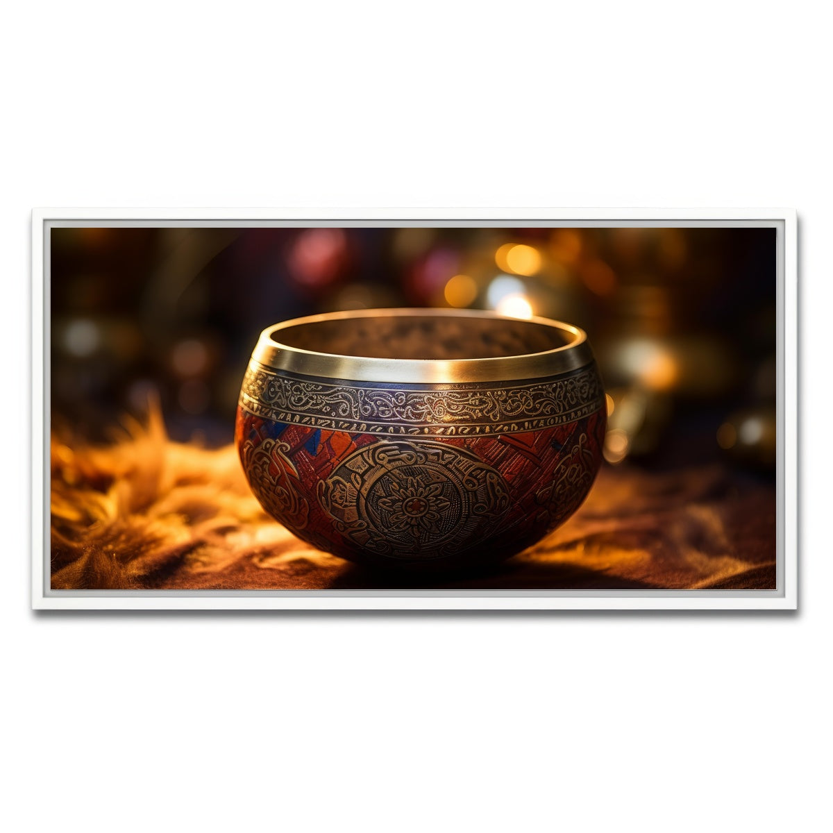 AUTO-MOCKUP WHITE | Singing bowl | 1 Piece | White Framed Canvas | group=2x1