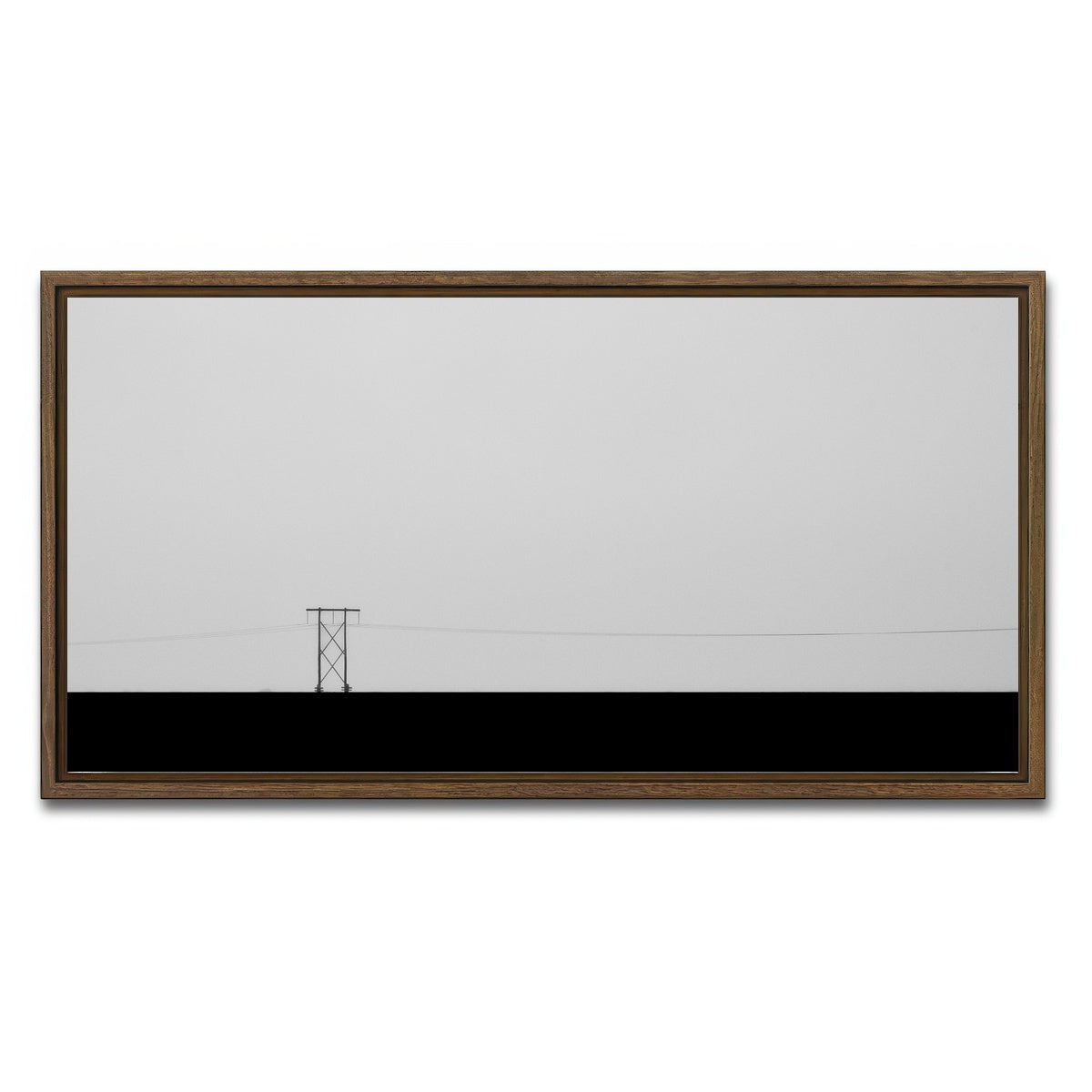 AUTO-MOCKUP WHITE | Single Source | 1 Piece | Walnut Framed Canvas | group=2x1