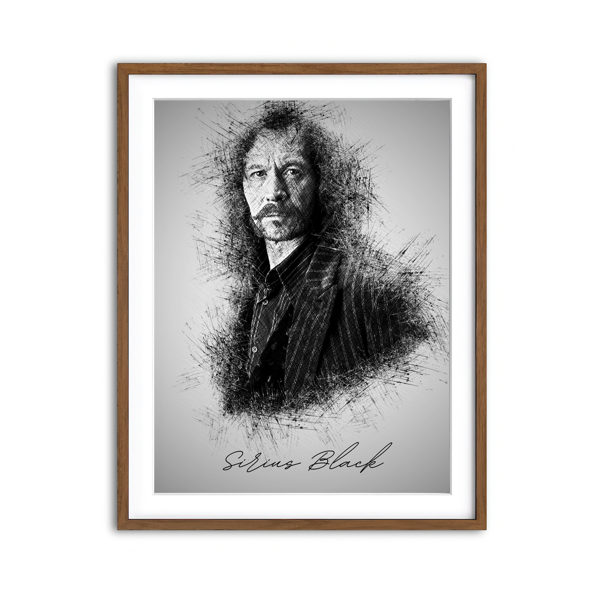 Framed Print 3x4 Walnut