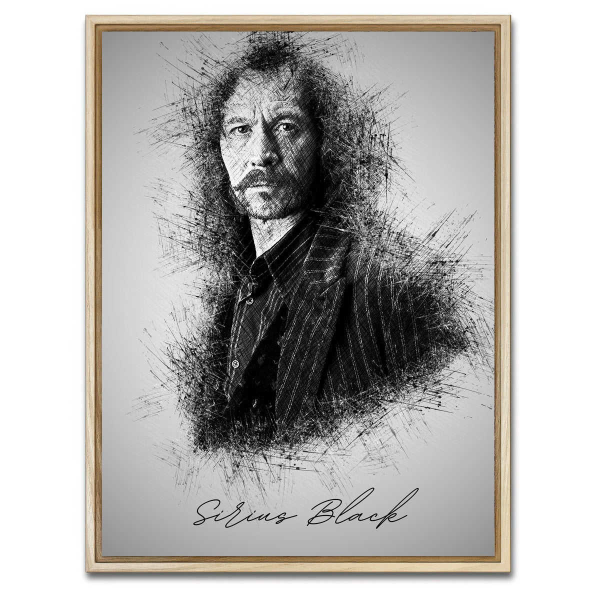 AUTO-MOCKUP WHITE | Sirius Black | 1 Piece | Natural Framed Canvas | group=3x4