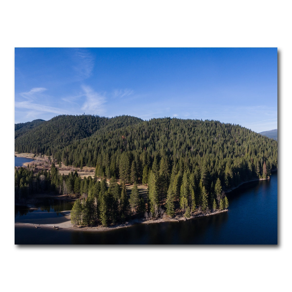 AUTO-MOCKUP WHITE | Siskiyou Lake and Mount Shasta | 1 Piece | Gallery Wrap Canvas | group=4x3
