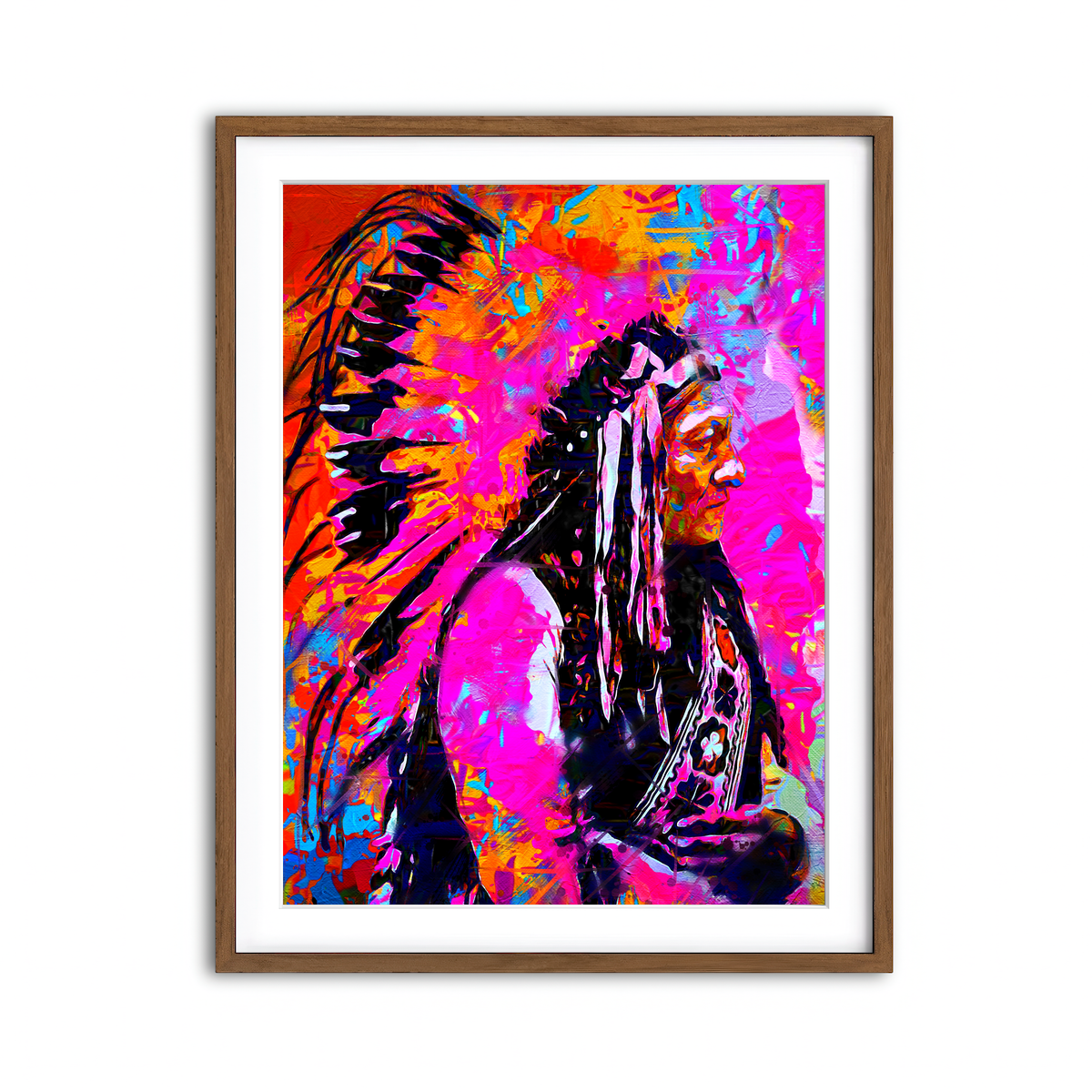 Framed Print 3x4 Walnut