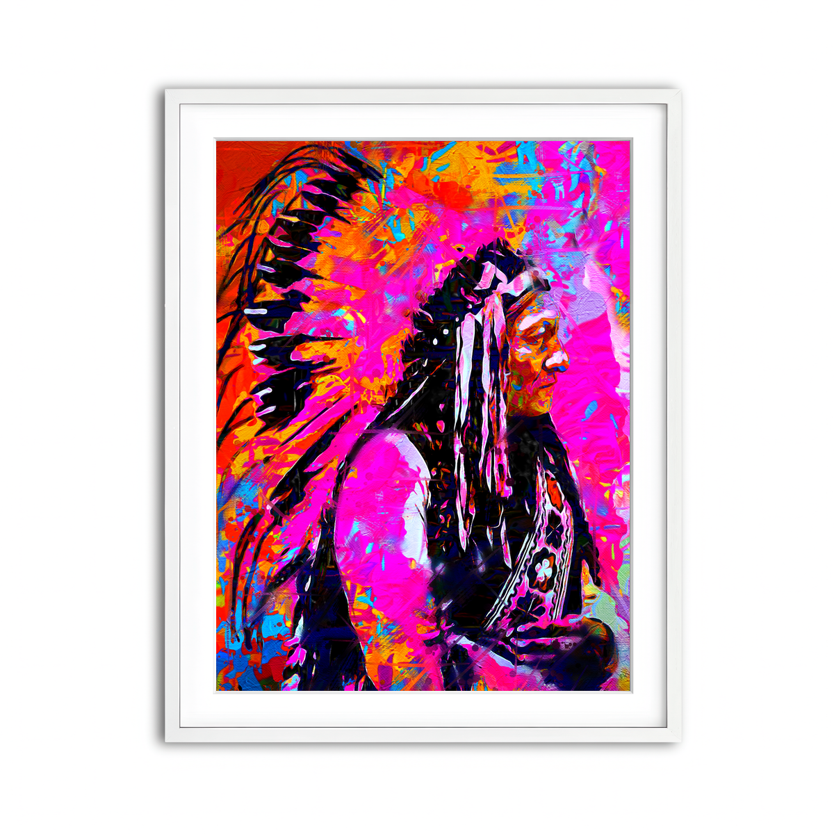 Framed Print 3x4 White