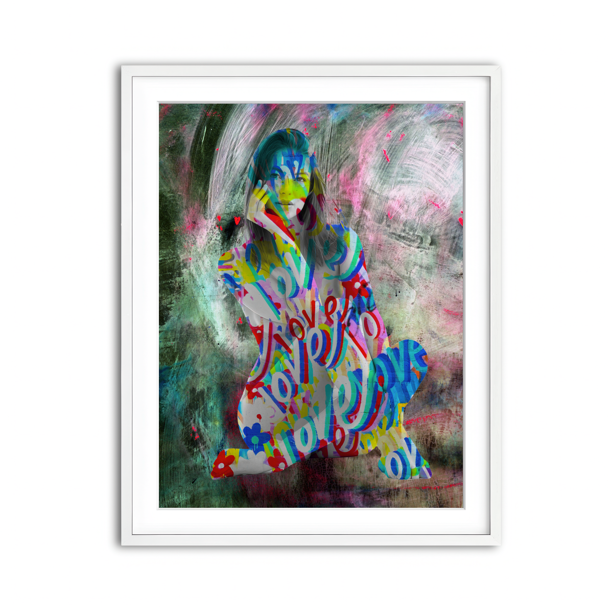 Framed Print 3x4 White