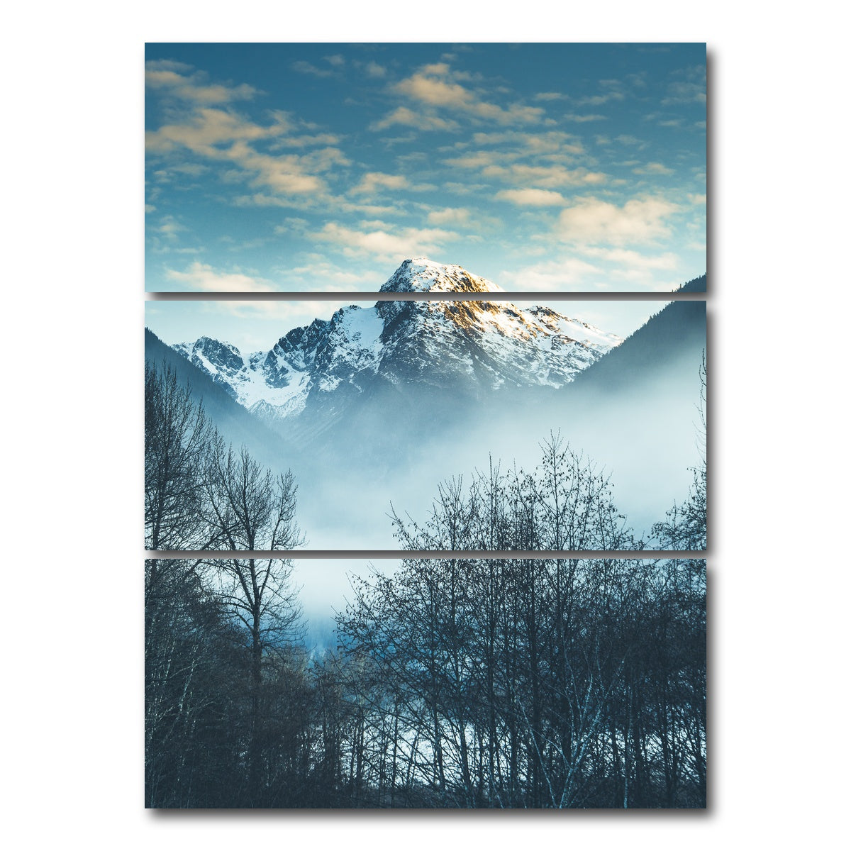 AUTO-MOCKUP WHITE | Skeena River | 3 Piece | Gallery Wrap Canvas | group=8x18_stacked