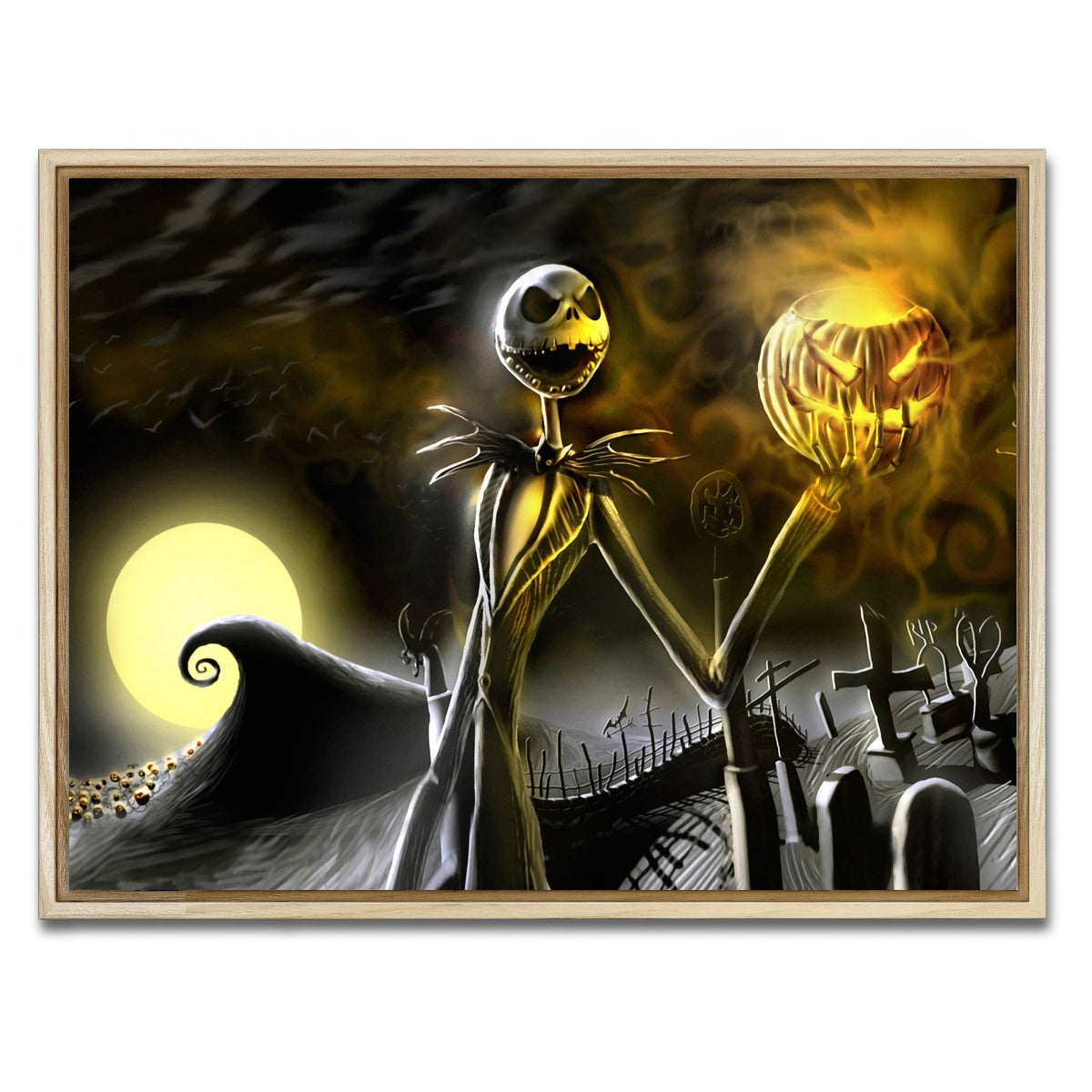 AUTO-MOCKUP WHITE | Skellington | 1 Piece | Natural Framed Canvas | group=4x3