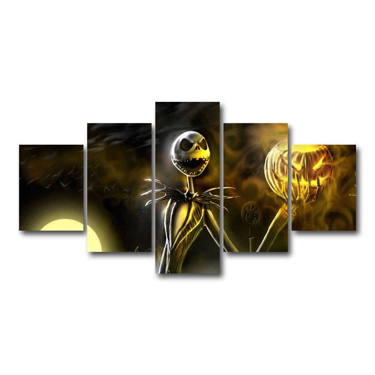 AUTO-MOCKUP WHITE | Skellington | 5 Piece | Gallery Wrap Canvas | group=5_short