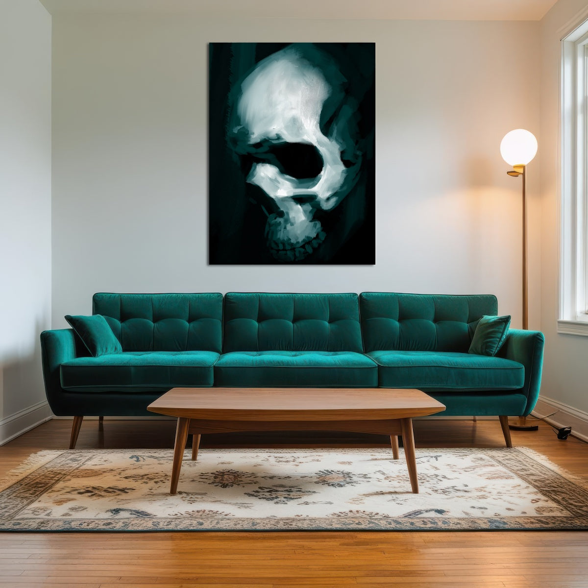 AUTO-MOCKUP ROOM | Skull In Profile