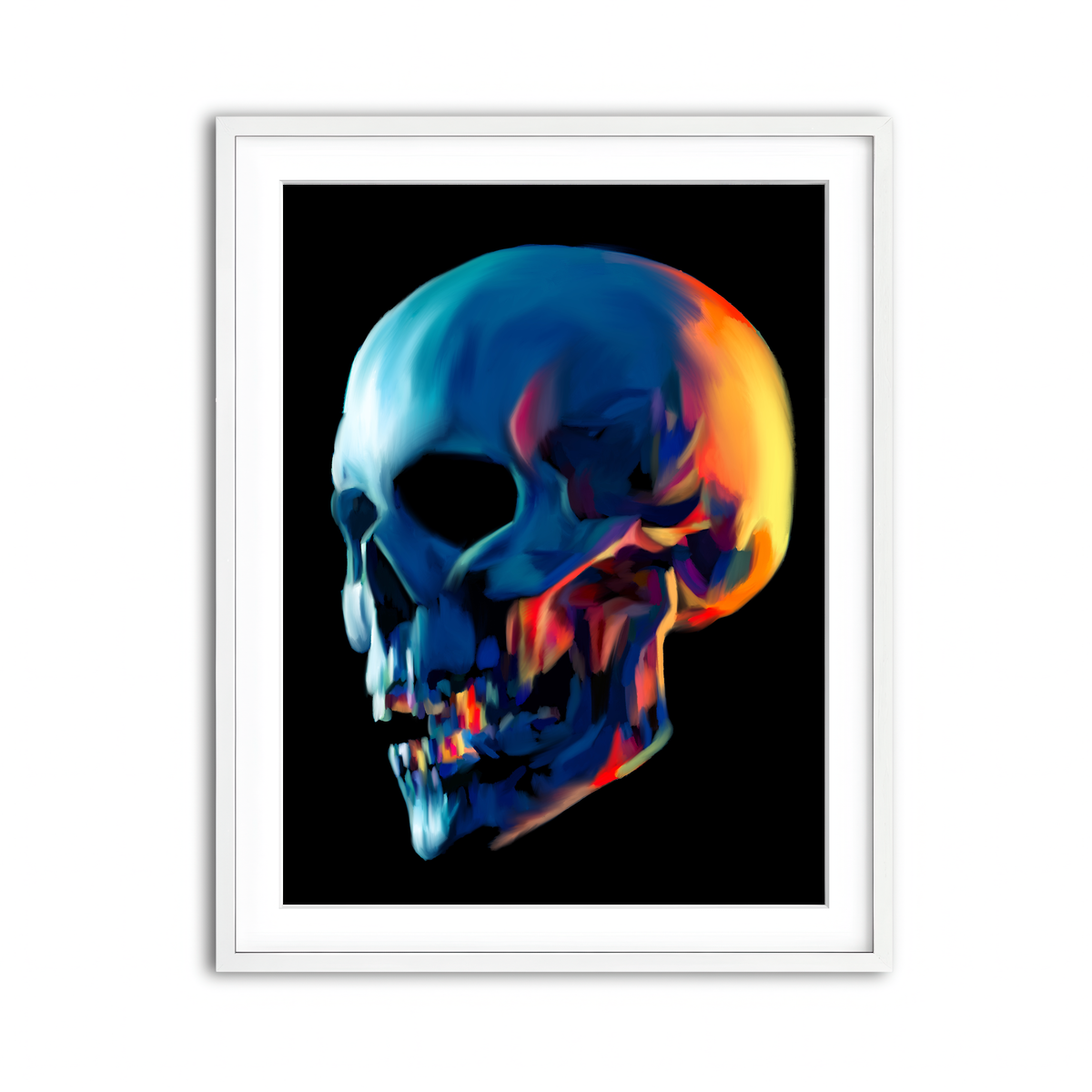 Framed Print 3x4 White