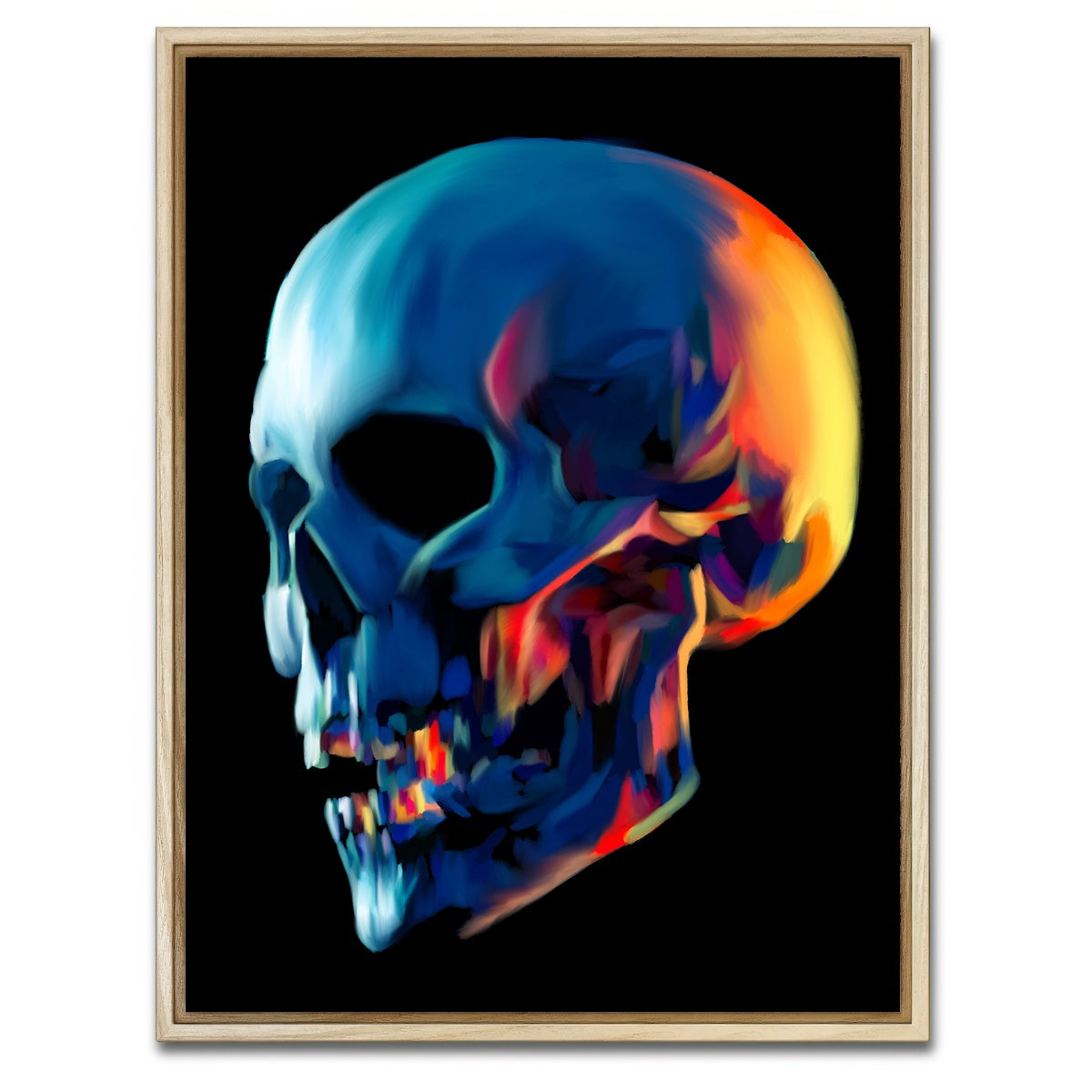 AUTO-MOCKUP WHITE | Skull Shine | 1 Piece | Natural Framed Canvas | group=3x4