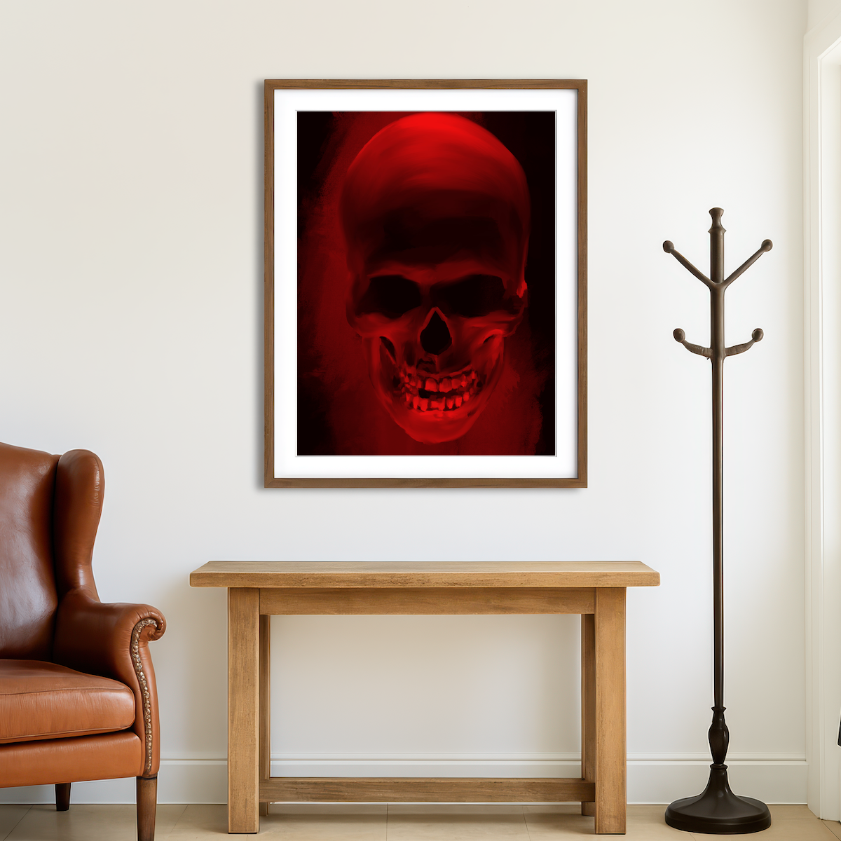 AUTO-MOCKUP ROOM | Skull Smile Wall Art