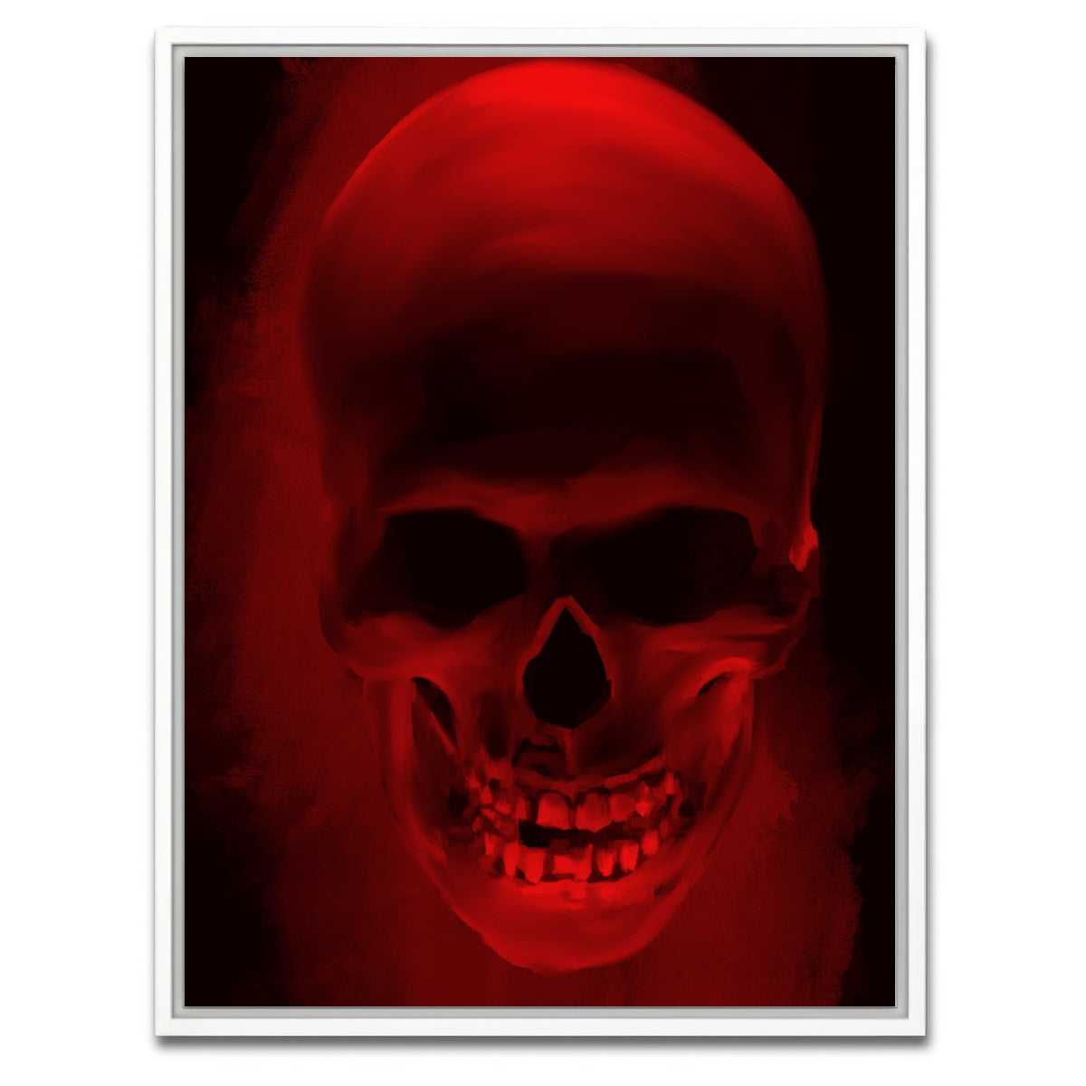 AUTO-MOCKUP WHITE | Skull Smile | 1 Piece | White Framed Canvas | group=3x4