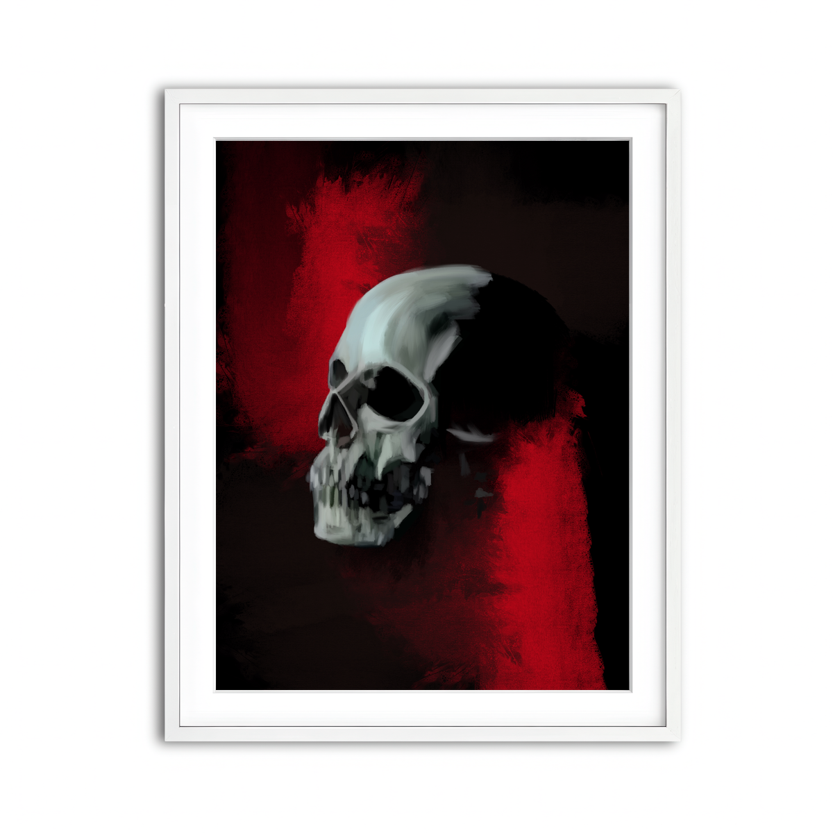 Framed Print 3x4 White
