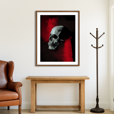 AUTO-MOCKUP ROOM | Skull Still Life Wall Art